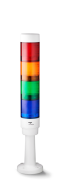 CT5 Columna de señalización modular Ø 50mm 24 V DC rojo-naranja-verde-azul, blanco