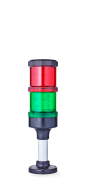 ECO70 modular Signal tower Ø 70mm 24 V AC/DC red/green, black