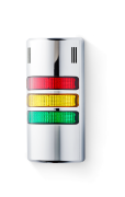 HD Colonne di segnalazione compatte 24 V AC/DC rosso-giallo-verde, cromo
