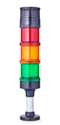 ECO70 modular Signal tower Ø 70mm 24 V AC/DC red/amber/green, black