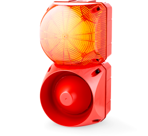 ASL+QDL Multi-tone alarm sounder and LED steady/flashing beacon