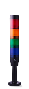 CT5 Columna de señalización modular Ø 50mm 24 V DC rojo-naranja-verde-azul, negro