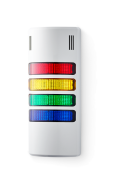 HD Colonne di segnalazione compatte 24 V AC/DC rosso-giallo-verde-blu, grigio (RAL 7035)
