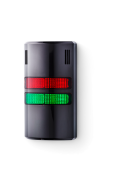 HD Colonne di segnalazione compatte 24 V AC/DC rosso-verde, nero (RAL 9005)