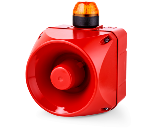 ADM Multi-tone alarm sounder with LED steady/flashing light indicator