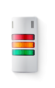 HD Colonne di segnalazione compatte 24 V AC/DC rosso-arancione-verde, grigio (RAL 7035)
