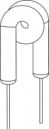 Umrisszeichnung Xenon Lampe