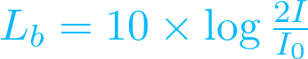 Calculation doubling sound intensity