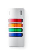 HD Columnas de señalización compactas 24 V AC/DC rojo-naranja-verde-azul, gris (RAL 7035)