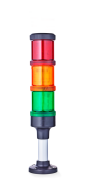 ECO70 Colonne de signalisation modulaire Ø 70mm 24 V AC/DC rouge-orange-vert, noir