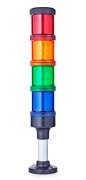 ECO60 Columna de señalización modular Ø 60mm 24 V AC/DC rojo-naranja-verde-azul, negro