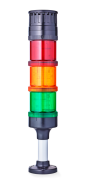 ECO70 Colonne de signalisation modulaire Ø 70mm 24 V AC/DC rouge-orange-vert, noir