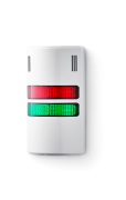 Half-Dome Columnas de señalización compactas 230-240 V AC rojo-verde, gris (RAL 7035)
