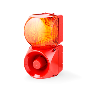 ASM+QDM Multi-tone alarm sounder and LED steady/flashing beacon