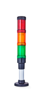 Eco-Modul 40 Columna de señalización modular  Ø 40mm 24 V AC/DC rojo-naranja-verde, negro