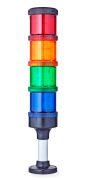 ECO70 Colonna di segnalazione modulare Ø 70mm 24 V AC/DC rosso-arancione-verde -blu, nero