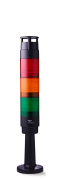 CT5 Colonne de signal modulaire Ø 50mm 24 V DC rouge-orange-vert, noir (RAL 9005)