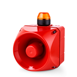 ADM Multi-tone alarm sounder with LED steady/flashing light indicator
