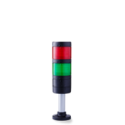 Modul-Perfect 70 Columna de señalización modular Ø 70mm 24 V AC/DC rojo-verde, negro