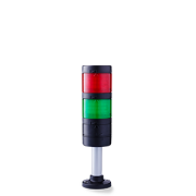 PC7 modular Signal tower Ø 70mm 24 V AC/DC red/green, black