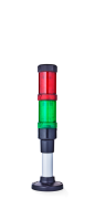 ECO40 Colonne de signalisation modulaire  Ø 40mm 24 V AC/DC rouge-vert, noir