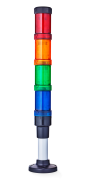 ECO40 Columna de señalización modular  Ø 40mm 24 V AC/DC rojo-naranja-verde-azul, negro