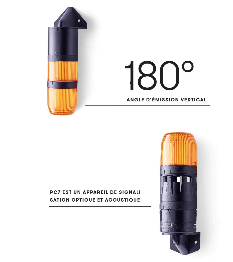 Appareil de signalisation optique et  acoustique | Module en position haute